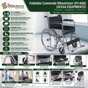 Commode Wheel Chair.(ky-608)