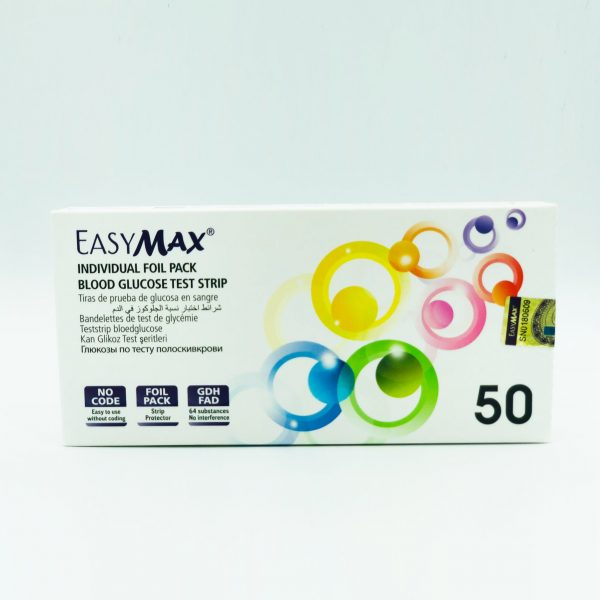 EasyMax Blood Glucose Test Strips.
