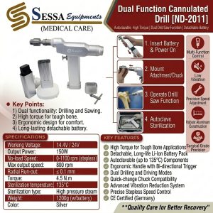Dual Function Cannulated Drill. (ND-2011)