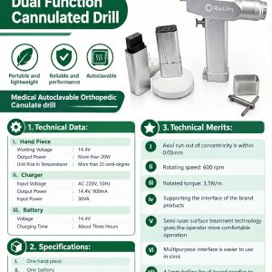 Dual Function Cannulated Drill. (ND-2011)