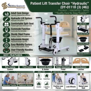 Patient Lift Transfer Chair "Hydraulic"