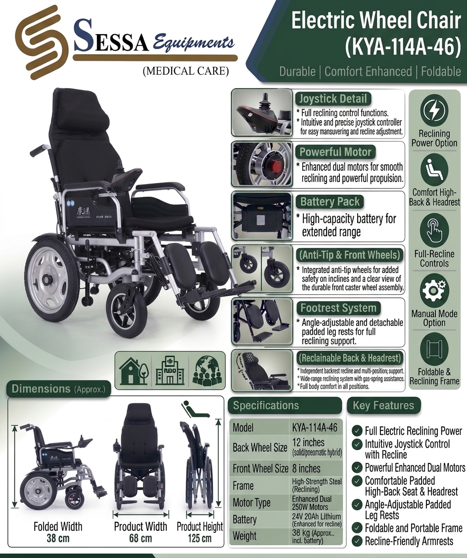 Electric Wheel Chair. (KYA-114A-46)